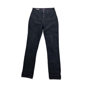 NYDJ Samantha Slim Not Your Daughters Jeans Lift Tuck Dark Wash Women Size 4 EUC